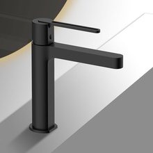 Vincea Rondo VBF-1R1MB Для раковины Матовый черный Смеситель 17,5x5x19 см, для раковины, Италия - фото 1 - фото 2