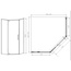 Vincea Slim-N VSP-4SN100CL Профиль Хром / Прозрачное стекло 100х100 Душевой уголок 100x100x195 см, Италия - фото 3