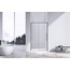 Vincea Slim-N VDS-4SN140CLGM Прозрачное стекло/Вороненая сталь 140 Душевая дверь 0,6x140x195 см, Италия - фото 2