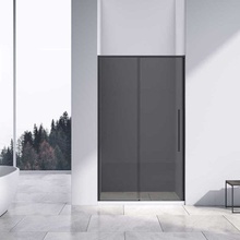 Vincea Slim-N VDS-4SN140CGB Тонированное стекло/Матовый черный 140 Душевая дверь 0,6x140x195 см, Италия - фото 1 - фото 2