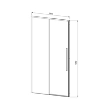 Vincea Slim-N VDS-4SN130CLG Прозрачное стекло/Брашированное золото 130 Душевая дверь 0,6x140x195 см, Италия - фото 1 - фото 4