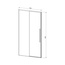Vincea Slim-N VDS-4SN130CGB Тонированное стекло/Матовый черный 130 Душевая дверь 0,6x130x195 см, Италия - фото 3