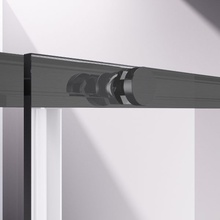 Vincea Slim-N VDS-4SN120CLGM Прозрачное стекло/Вороненая сталь 120 Душевая дверь 0,6x120x195 см, Италия - фото 1 - фото 3