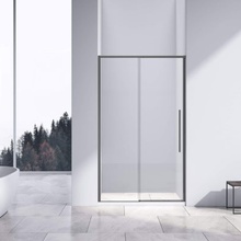 Vincea Slim-N VDS-4SN120CLGM Прозрачное стекло/Вороненая сталь 120 Душевая дверь 0,6x120x195 см, Италия - фото 1 - фото 2
