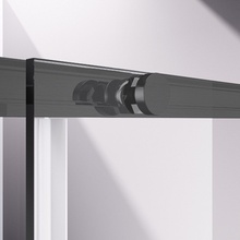 Vincea Slim-N VDS-4SN110CLGM Прозрачное стекло/Вороненая сталь 110 Душевая дверь 0,6x110x195 см, Италия - фото 1 - фото 3