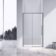 Vincea Slim-N VDS-4SN110CLGM Прозрачное стекло/Вороненая сталь 110 Душевая дверь 0,6x110x195 см, Италия - фото 1 - фото 2