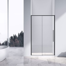 Vincea Slim-N VDS-4SN110CLB Прозрачное стекло/Матовый черный 110 Душевая дверь 0,6x110x195 см, Италия - фото 1 - фото 1