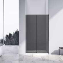Vincea Slim-N VDS-4SN110CGB Тонированное стекло/Матовый черный 110 Душевая дверь 0,6x110x195 см, Италия - фото 1 - фото 2