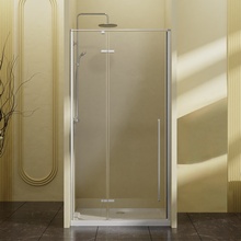 Vincea Slim-N VDPH-5SN100CL Прозрачное стекло/Хром 100 Душевая дверь 0,6x100x195 см, Италия - фото 1 - фото 1