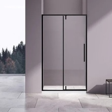 Vincea Slim-N VDP-4SN120CLB Прозрачное стекло/Матовый черный 120 Душевая дверь 0,6x120x195 см, Италия - фото 1 - фото 3