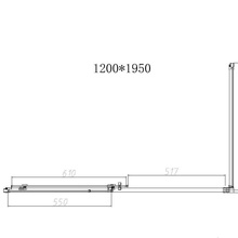 Vincea Slim-N VSR-4SN9012CL Стекло прозрачное/Профиль Хром 90х120 Душевой уголок 90x120x195 см, Италия - фото 1 - фото 4