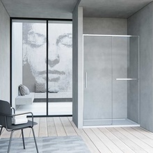 Vincea Slim Soft VDS-1SS110CL Прозрачное стекло/Хром 110 Душевая дверь 0,6x110x200 см, Италия - фото 1 - фото 2