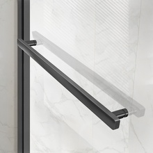 Vincea Slim Soft VSR-1SS9012CLGM Прозрачное стекло/Профиль Вороненая сталь 90х120 Душевой уголок 90x120x200 см, Италия - фото 1 - фото 3