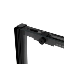 Vincea Slim Soft VSR-1SS8015CLB Прозрачное стекло/Профиль Черный 80х150 Душевой уголок 80x150x200 см, Италия - фото 1 - фото 3