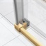 Vincea Slim Soft VDS-1SS110CLG Прозрачное стекло/Брашированное золото 110 Душевая дверь 0,6x110x200 см, Италия - фото 3