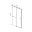 Vincea Slim Soft VDS-1SS130CLGM Прозрачное стекло/Вороненая сталь 130 Душевая дверь 0,6x130x200 см, Италия - фото 4