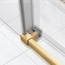 Vincea Slim Soft VDS-1SS140CLG Прозрачное стекло/Брашированное золото 140 Душевая дверь 0,6x140x200 см, Италия - фото 3 Vincea Slim Soft VDS-1SS140CLG Прозрачное стекло/Брашированное золото 140 Душевая дверь 0,6x140x200 см, Италия - фото 3