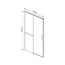 Vincea Slim Soft VDS-1SS150CL Прозрачное стекло/Хром 150 Душевая дверь 0,6x150x200 см, Италия - фото 7