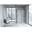 Vincea Slim Soft VSR-1SS1010CLB Стекло прозрачное/Черный 100х100 Душевой уголок 100x100x195 см, Италия - фото 2