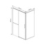 Vincea Slim Soft VSR-1SS9013CLGM Стекло прозрачное/Вороненая сталь 130х90 Душевой уголок 130x90x200 см, Италия - фото 4