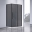 Vincea Slim Soft VSR-4SN9012CGB Стекло тонированное/Черный 120х90 Душевой уголок 120x90x195 см, Италия - фото 1