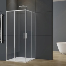 Vincea Soft 2 VSS-3SO2900CL Профиль Хром / Прозрачное стекло 90х90 Душевой уголок 90x90x200 см, Италия - фото 1 - фото 2