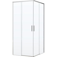 Vincea Soft 2 VSS-3SO2900CL Профиль Хром / Прозрачное стекло 90х90 Душевой уголок 90x90x200 см, Италия - фото 1 - фото 1