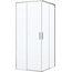 Vincea Soft 2 VSS-3SO2900CL Профиль Хром / Прозрачное стекло 90х90 Душевой уголок 90x90x200 см, Италия - фото 1