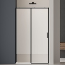 Vincea Soft 2 VDS-3SO2140CLB Прозрачное стекло/Матовый черный 140 Душевая дверь 0,6x140x200 см, Италия - фото 1 - фото 1
