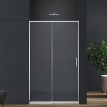 Vincea Soft 2 VDS-3SO2140CL Прозрачное стекло/Хром 140 Душевая дверь 0,8x140x200 см, Италия - фото 1 - фото 1