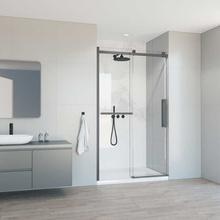 Vincea Сomo Soft VDS-1CS130CLGM Прозрачное стекло/Вороненая сталь 130 Душевая дверь 0,8x130x195 см, Италия - фото 1 - фото 2