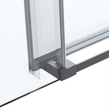 Vincea Сomo Soft VDS-1CS130CLGM Прозрачное стекло/Вороненая сталь 130 Душевая дверь 0,8x130x195 см, Италия - фото 1 - фото 4
