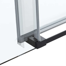 Vincea Сomo Soft VDS-1CS120CLB Прозрачное стекло/Черный 120 Душевая дверь 0,8x120x195 см, Италия - фото 1 - фото 3