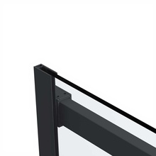 Vincea Сomo Soft VDS-1CS120CLB Прозрачное стекло/Черный 120 Душевая дверь 0,8x120x195 см, Италия - фото 1 - фото 4