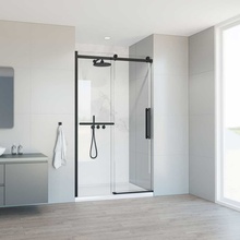 Vincea Сomo Soft VDS-1CS120CLB Прозрачное стекло/Черный 120 Душевая дверь 0,8x120x195 см, Италия - фото 1 - фото 1