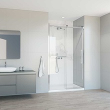 Vincea Сomo Soft VDS-1CS120CL Прозрачное стекло/Хром 120 Душевая дверь 0,8x120x195 см, Италия - фото 1 - фото 2