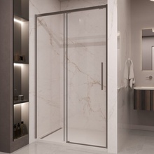 Vincea Stella VDS-1ST110CLGM Прозрачное стекло/Вороненая сталь 110 Душевая дверь 0,8x110x200 см, Италия - фото 1 - фото 2