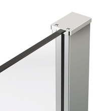 Vincea Stella VSR-1ST9015CLGM Стекло прозрачное/Вороненая сталь 90х150 Душевой уголок 90x150x200 см, Италия - фото 1 - фото 3