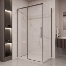 Vincea Stella VSR-1ST9015CLGM Стекло прозрачное/Вороненая сталь 90х150 Душевой уголок 90x150x200 см, Италия - фото 1 - фото 1