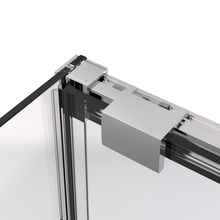 Vincea Stella VSR-1ST9011CLGM Стекло прозрачное/Вороненая сталь 90х110 Душевой уголок 90x110x200 см, Италия - фото 1 - фото 2
