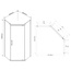 Vincea Stresa VSP-1S900CL Прозрачное стекло/Профиль Хром 90х90 Душевой уголок 90x90x195 см, Италия - фото 8