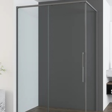 Vincea Ultima VSR-7UL9012CLGM Профиль Воронёная сталь / Прозрачное стекло 120х90 Душевой уголок 90x120x200 см, Италия - фото 1 - фото 3