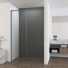 Vincea Ultima VDS-7UL120CLGM Прозрачное стекло/Вороненая сталь 120 Душевая дверь 0,8x120x200 см, Италия - фото 1 - фото 2