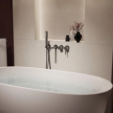 Vincea Villa VTFW-1VL1GM Встраиваемый для душа и ванны Воронёная сталь Смеситель для ванны, Италия - фото 1 - фото 2