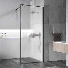 Vincea Walk-In VSW-1HP900FLGM Рифленое стекло/Вороненая сталь 90 Душевая перегородка 0,8x90x200 см, Италия - фото 1 - 2 Vincea Walk-In VSW-1HP900FLGM Рифленое стекло/Вороненая сталь 90 Душевая перегородка 0,8x90x200 см, Италия - фото 1 - фото 2