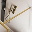 Vincea Walk-In VSW-1HP900FLBG Рифленое стекло/Брашированное золото 90 Душевая перегородка 0,8x90x200 см, Италия - фото 4