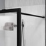 Vincea Walk-In VSW-1HP900FLB Рифленое стекло/Матовый черный 90 Душевая перегородка 0,8x90x200 см, Италия - фото 3 Vincea Walk-In VSW-1HP900FLB Рифленое стекло/Матовый черный 90 Душевая перегородка 0,8x90x200 см, Италия - фото 3