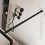 Vincea Walk-In VSW-1HP900FLB Рифленое стекло/Матовый черный 90 Душевая перегородка 0,8x90x200 см, Италия - фото 4 Vincea Walk-In VSW-1HP900FLB Рифленое стекло/Матовый черный 90 Душевая перегородка 0,8x90x200 см, Италия - фото 4