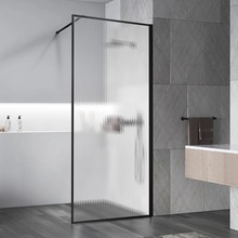 Vincea Walk-In VSW-1HP900FLB Рифленое стекло/Матовый черный 90 Душевая перегородка 0,8x90x200 см, Италия - фото 1 - 2 Vincea Walk-In VSW-1HP900FLB Рифленое стекло/Матовый черный 90 Душевая перегородка 0,8x90x200 см, Италия - фото 1 - фото 2