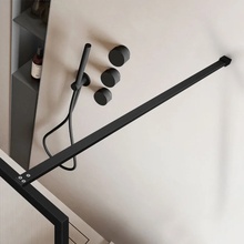 Vincea Walk-In VSW-1HP700FLB Рифленое стекло/Матовый черный 70 Душевая перегородка 0,8x70x200 см, Италия - фото 1 - фото 4